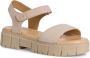 Tamaris Beige Casual Open Platte Sandalen Beige Dames - Thumbnail 5