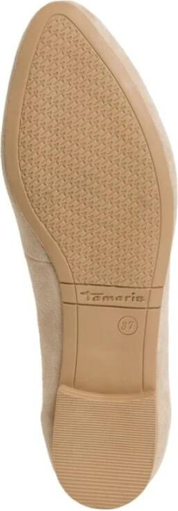 tamaris Beige Gesloten Ballerinas voor Vrouwen Beige Dames