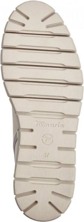 tamaris Beige Kant Enkellaarzen voor Vrouwen Beige Dames