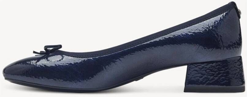 tamaris Blauwe Blokhak Pumps Blue Dames