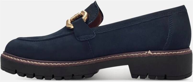 tamaris Blauwe Platte Schoenen Ronde Neus Blue Dames