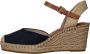 Tamaris Blauwe Suède Espadrille Sleehak Sandaal Multicolor Dames - Thumbnail 13