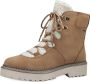 Tamaris Bruine Enkellaars Vrouwen Stijl Brown Dames - Thumbnail 3