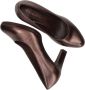 Tamaris Bruine Glanzende Pump met Comfortabele Hak Brown - Thumbnail 9