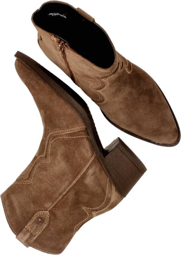 tamaris Bruine Westernlaars met 5 cm hak Brown Dames