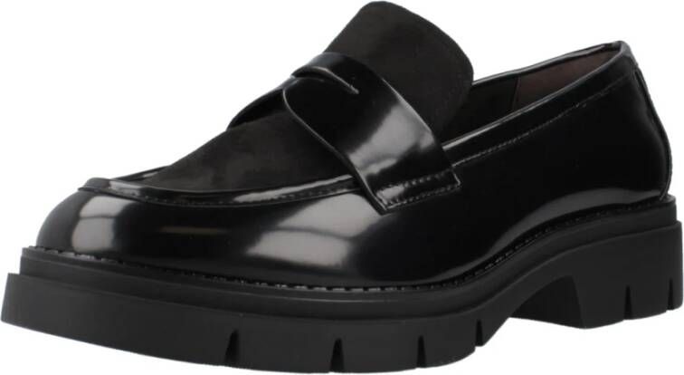 tamaris Casual platte loafers schoenen Black Dames