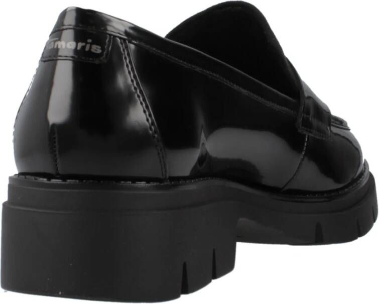 tamaris Casual platte loafers schoenen Black Dames