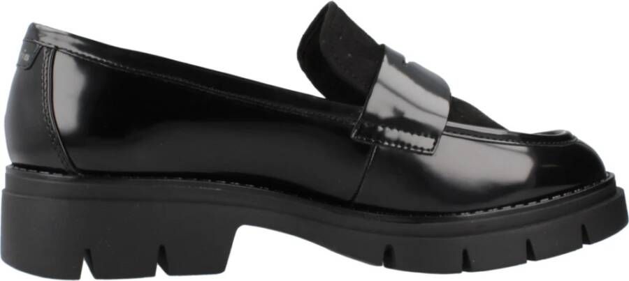 tamaris Casual platte loafers schoenen Black Dames