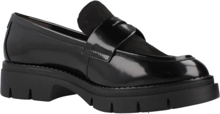 tamaris Casual platte loafers schoenen Black Dames