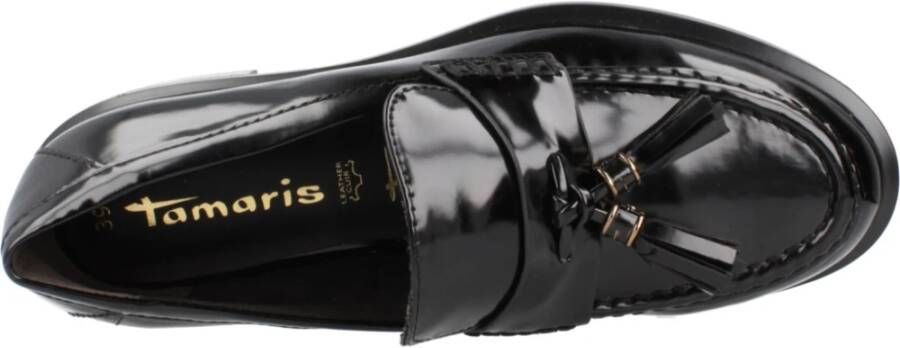 tamaris Casual platte loafers schoenen Black Dames