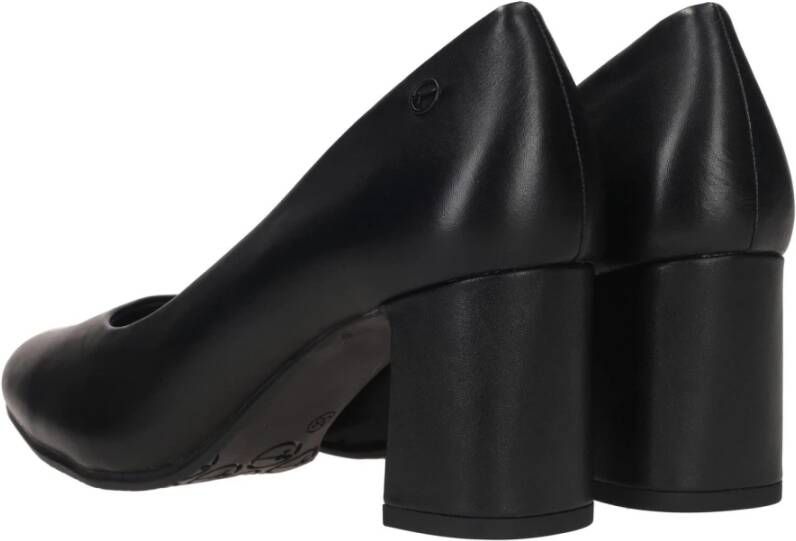 tamaris Comfortabele Zwarte Pump met Uitneembare Leren Binnenzool Zwart Dames