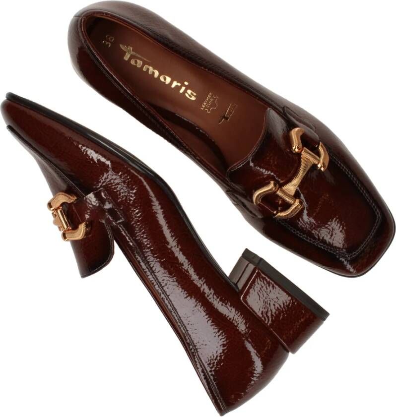 tamaris Elegante Bruine Pump met Comfortabele Hak Brown Dames