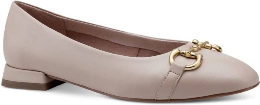 tamaris Elegante Gesloten Ballerina`s in Beige Dames