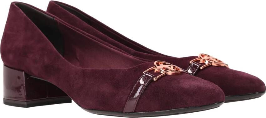 tamaris Elegante Merlot Rode Leren Pump Red Dames