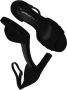 Tamaris Elegante Zwarte Sandalette Vegan Voetbed Hak Black Dames - Thumbnail 7