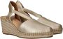 Tamaris Metallic Espadrille Sleehak Sandaal Yellow Dames - Thumbnail 6