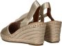 Tamaris Metallic Espadrille Sleehak Sandaal Yellow Dames - Thumbnail 7