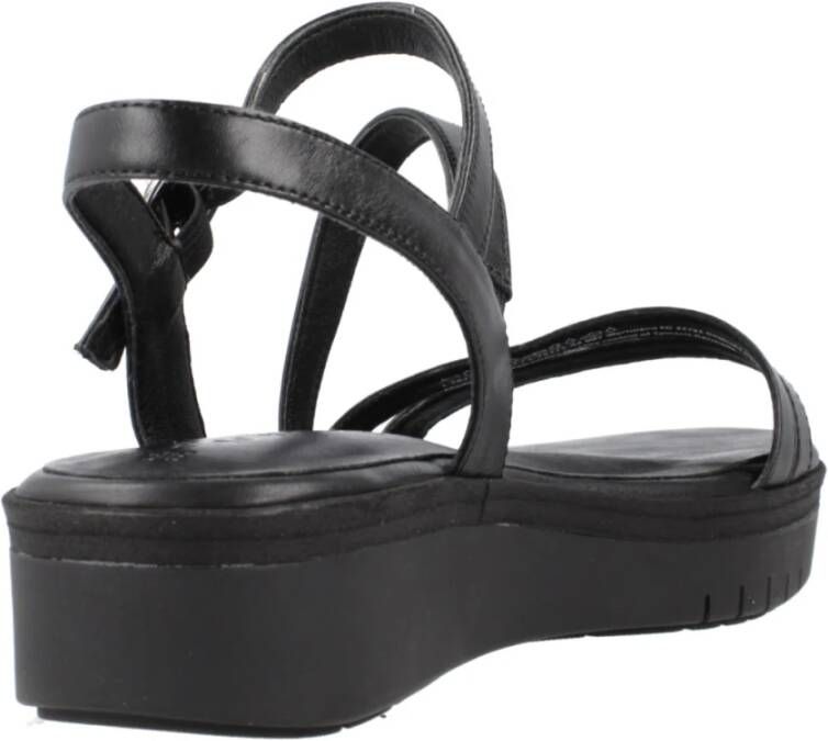 tamaris Platte Sandalen voor Vrouwen Black Dames