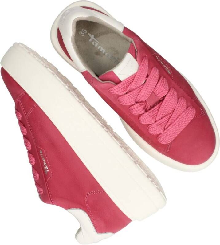 tamaris Fuchsia Platform Sneakers Pink Dames