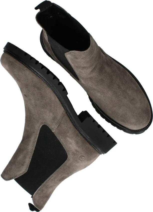 tamaris Grijze Suède Chelsea Boot Dames Gray Dames