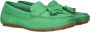 Tamaris Groene leren loafers voor dames Green Dames - Thumbnail 8