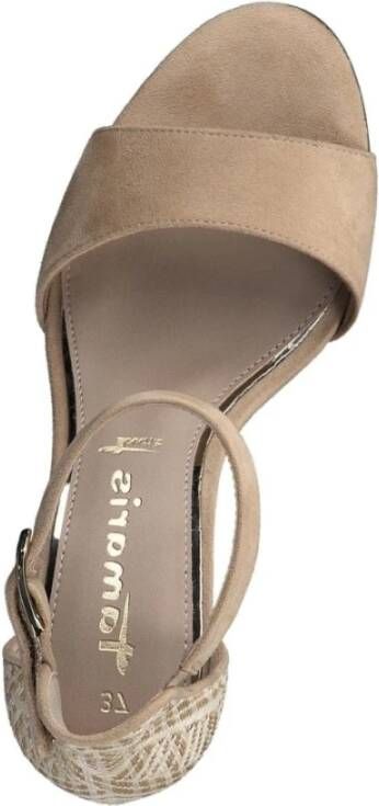 tamaris High Heel Sandals Beige Dames