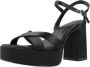 Tamaris Zwarte elegante platte sandalen voor vrouwen Black Dames - Thumbnail 8