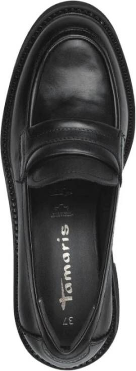 tamaris Klassieke Zwarte Gesloten Loafers Black Dames