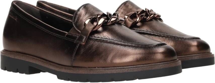 tamaris Metallic Loafer voor Dames Brown Dames