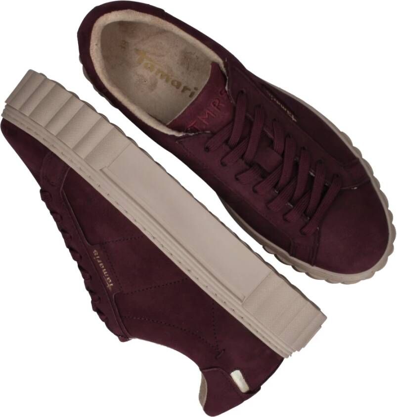 tamaris Paarse Platform Sneakers Purple Dames