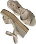 Tamaris Champagne Leren Sleehak Sandalen Yellow Dames - Thumbnail 12