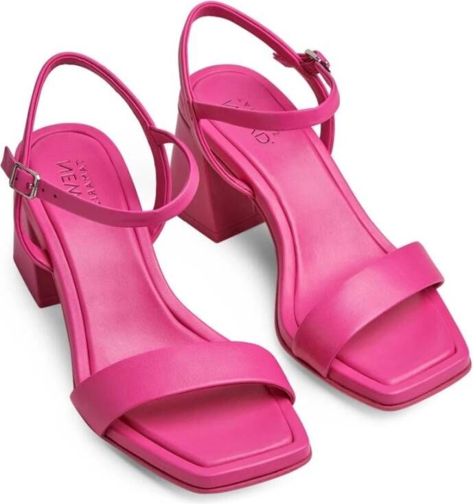 tamaris Roze Open Platte Sandalen Vrouwen Pink Dames