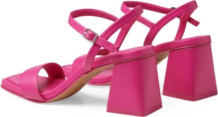 tamaris Roze Open Platte Sandalen Vrouwen Pink Dames