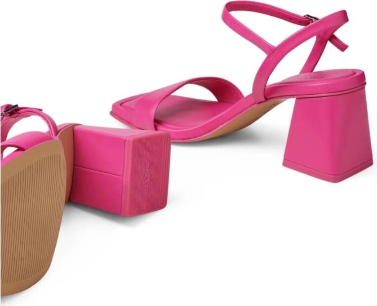 tamaris Roze Open Platte Sandalen Vrouwen Pink Dames