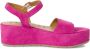 Tamaris Roze Suède Casual Open Sandalen Pink Dames - Thumbnail 7