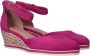 Tamaris Roze Suède Sleehak Espadrille Sandaal Pink Dames - Thumbnail 9