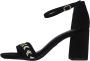 Tamaris Stijlvolle zwarte leren hoge hak sandalen Black Dames - Thumbnail 80