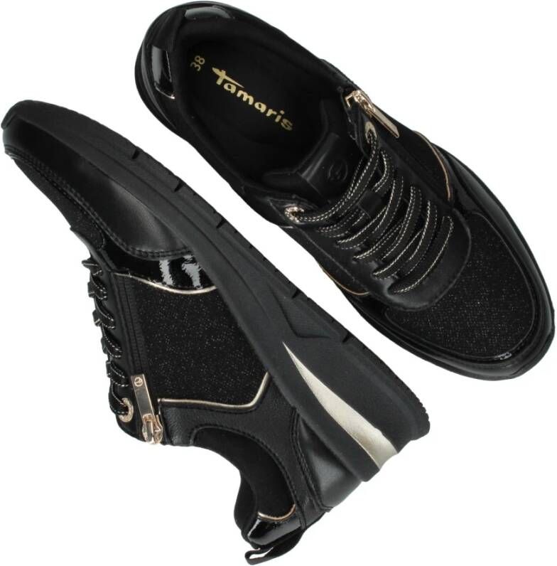 tamaris sneaker Black Dames