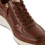 Tamaris Stijlvolle leren sneaker met rits Brown Dames - Thumbnail 4