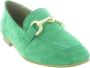 Tamaris Groene suède loafers met verharde hiel en gouden detail Green Dames - Thumbnail 10