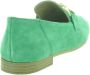 Tamaris Groene suède loafers met verharde hiel en gouden detail Green Dames - Thumbnail 12