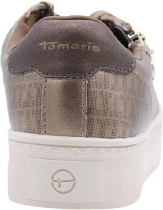 tamaris Stijlvolle Sneaker voor Mannen en Vrouwen Brown Dames