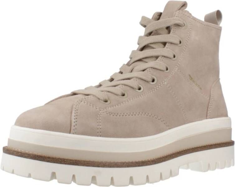 tamaris Stijlvolle Veterschoenen Beige Dames