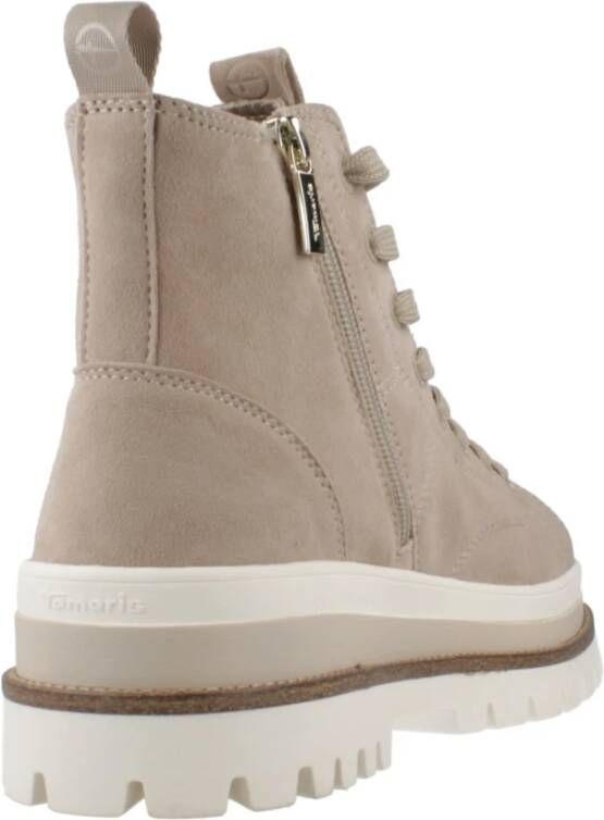 tamaris Stijlvolle Veterschoenen Beige Dames