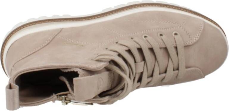 tamaris Stijlvolle Veterschoenen Beige Dames