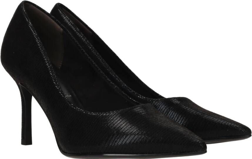 tamaris Subtiel glimmende lijnenpatroon pumps Black Dames