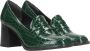 Tamaris Groene Krokodillenprint Pump Green Heren - Thumbnail 9