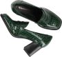 Tamaris Groene Krokodillenprint Pump Green Heren - Thumbnail 10