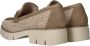 Tamaris Vegan geweven loafer met bruine accenten Beige Dames - Thumbnail 19