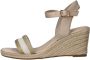 Tamaris Vegan Nude Sleehak Sandaal Beige Dames - Thumbnail 25